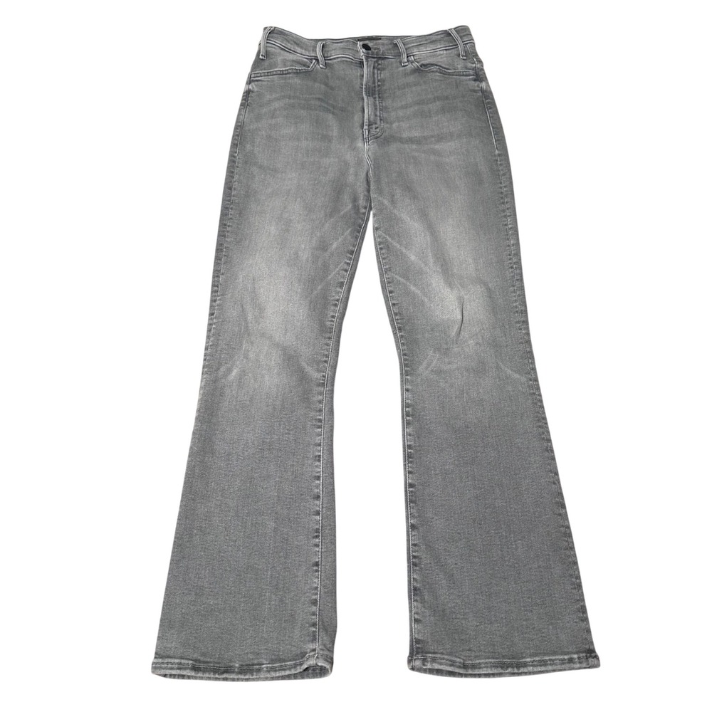 Mother Grey High Rise Flare Jeans Size 29 Assembled in USA